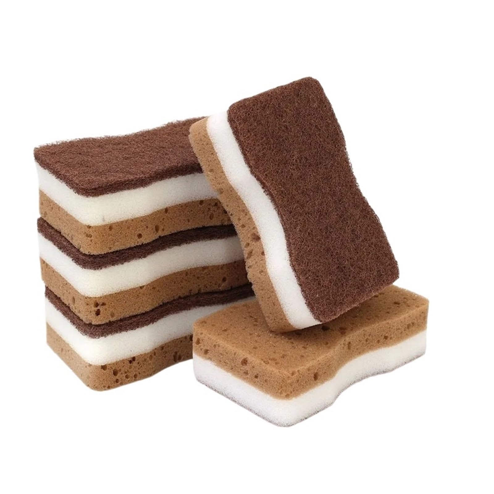 WZPTLKIBAD Double-Sided Cleaning Sponge for Dishwashing and Pot Cleaning