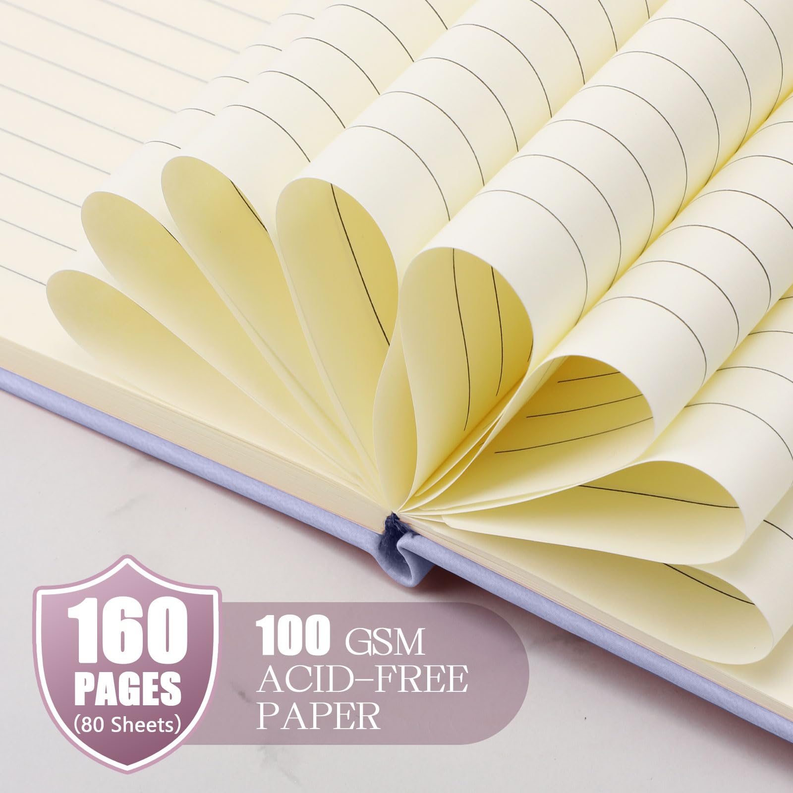 Laumoi Paquete de 28 cuadernos forrados de piel sintética a granel A5 de tapa dura, cuaderno de rayas anchas de 5.5 x 8.2 pulgadas con soporte para bolígrafo para escuela, negocios, trabajo, escritura