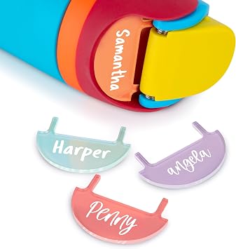 Personalized Name Plate for Owalas Water Bottle 24oz 32oz 40oz, 20 Color Options, 12 Font Options, Custom Owala Name Plate Topper, Owalas Water Bottle Accessories