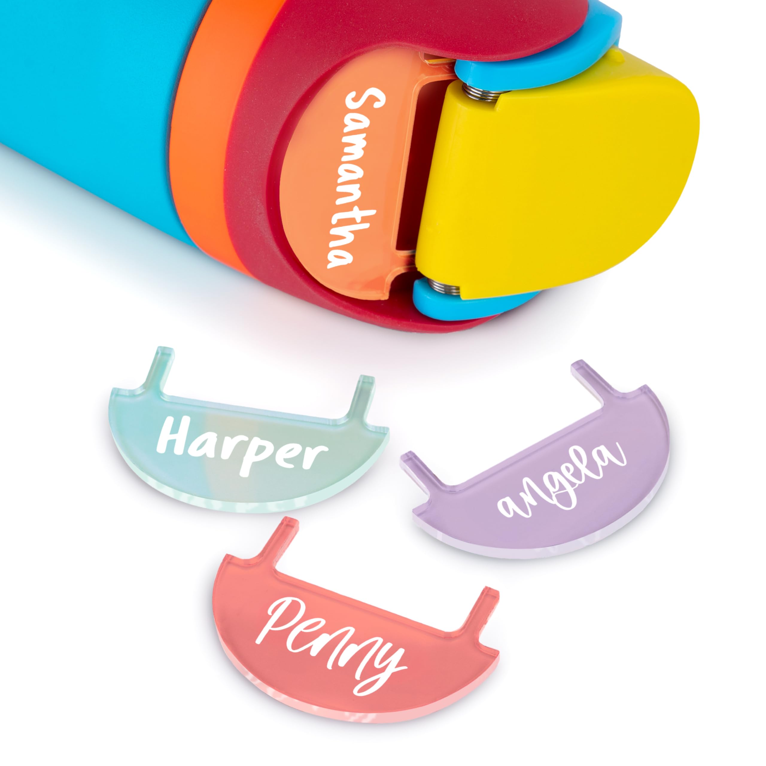 Personalized Name Plate for Owala's Water Bottle 24oz 32oz 40oz, 20 Color Options, 12 Font Options, Custom Owala Name Plate Topper, Owala's Water