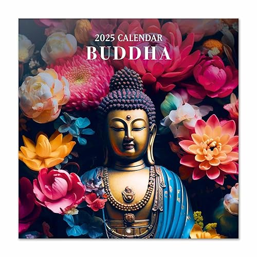 Grupo Erik Wall Calendar 2025 - Buddha | 12" x 12" Square Calendar 2025, Wall Planner 2025, Family Planner Calendar 2025 | Buddha Calendar 2025, Zen Calendar 2025