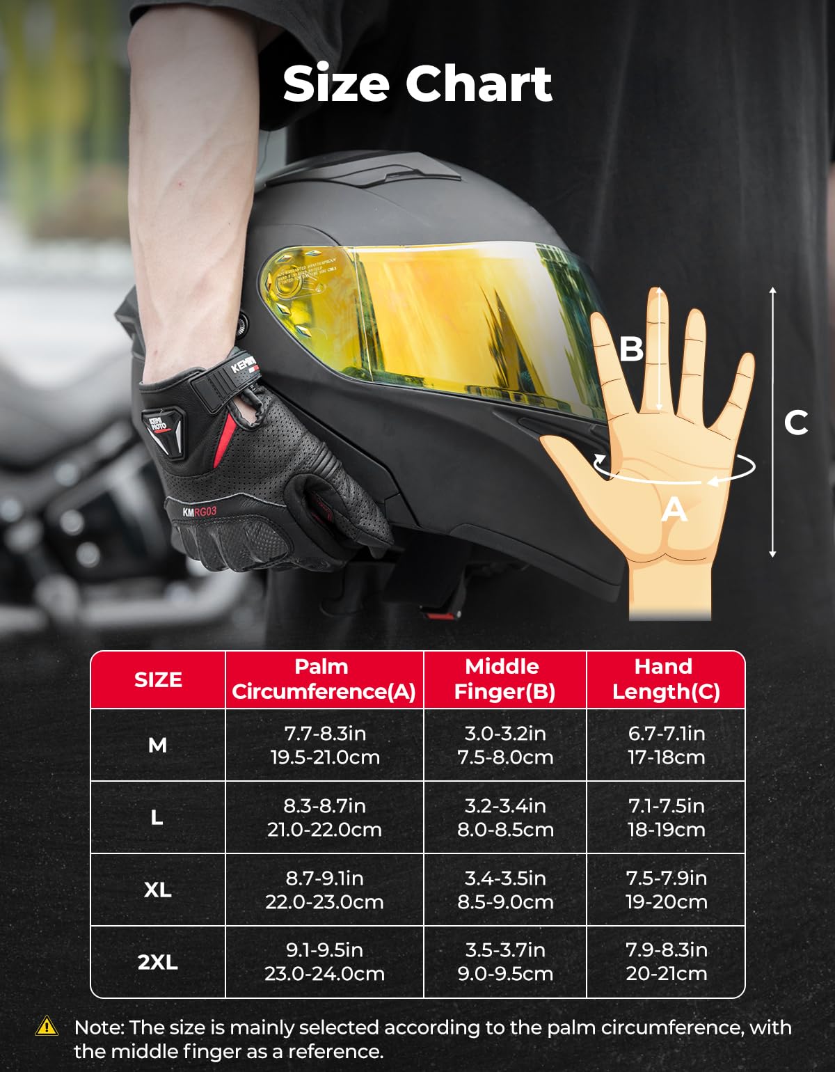 KEMIMOTO Motorhandschoenen voor heren, tactische handschoenen met