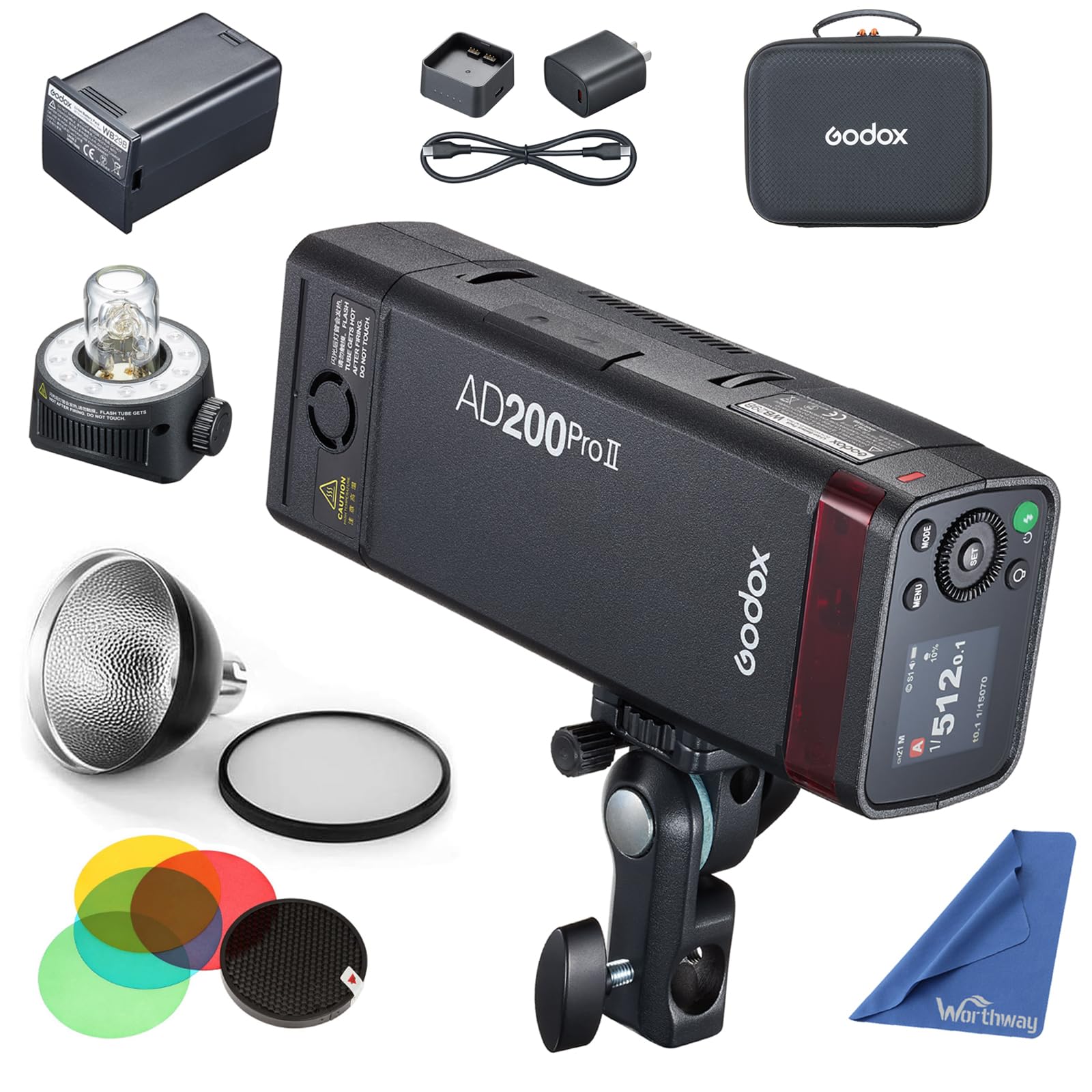Amazon.com : GODOX AD200 Pro II Flash with AD-S2 Standard 