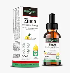 Bisglicinato de Zinco Líquido Conta-Gotas - Sabor Laranja com Abacaxi