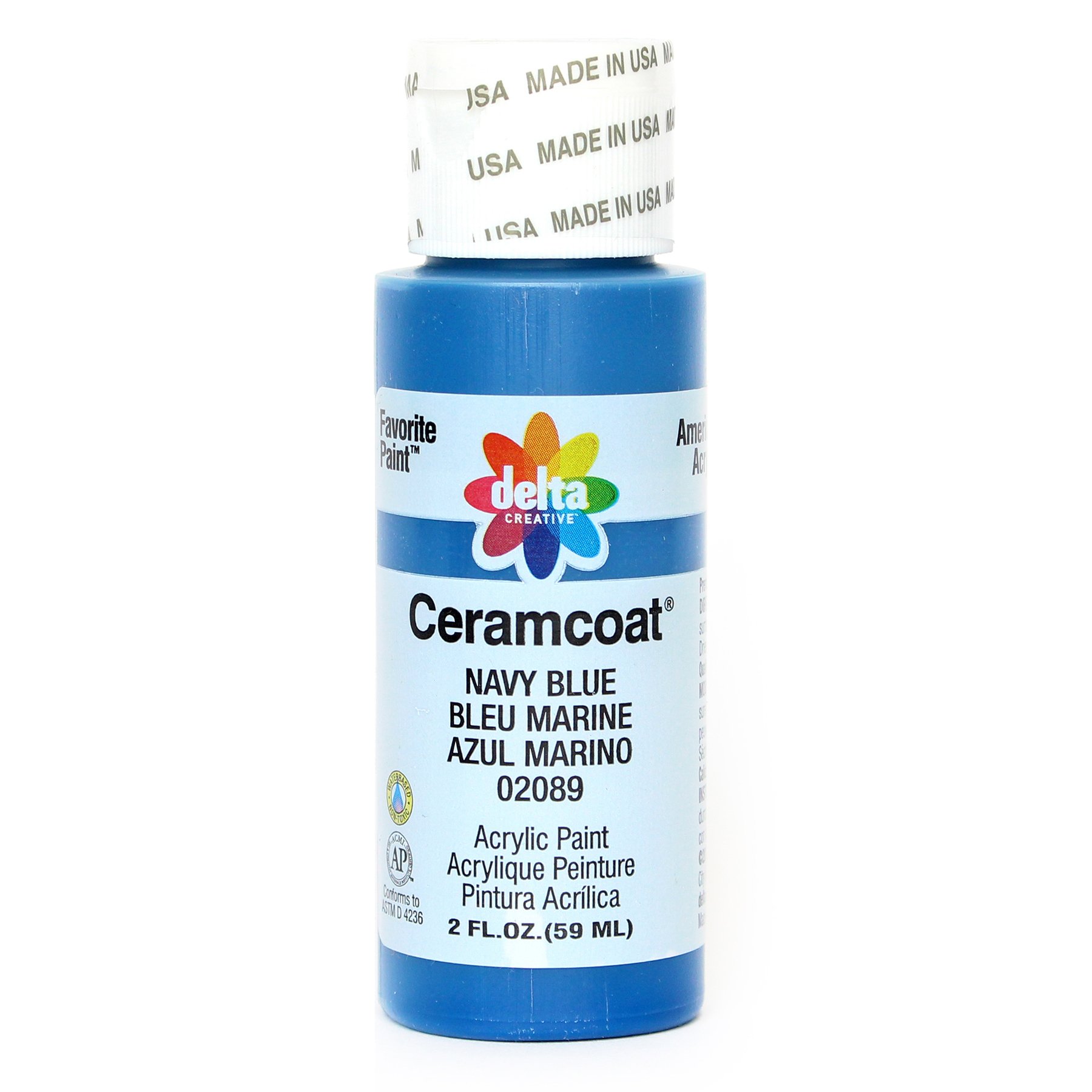 Plaid Delta Ceramcoat Acrylic Paint 2oz-Navy Blue - Opaque