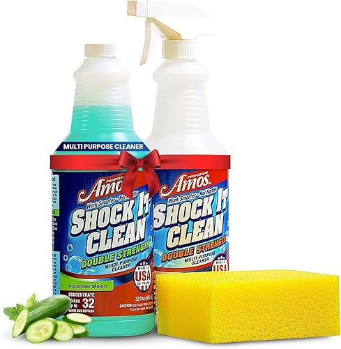 Miniatura 1 de Professor Amos Shock It Clean - Limpiador multiusos concentrado de doble fuerza, para alfombras, joyas, tapicería, cuero, quitamanchas y limpiador