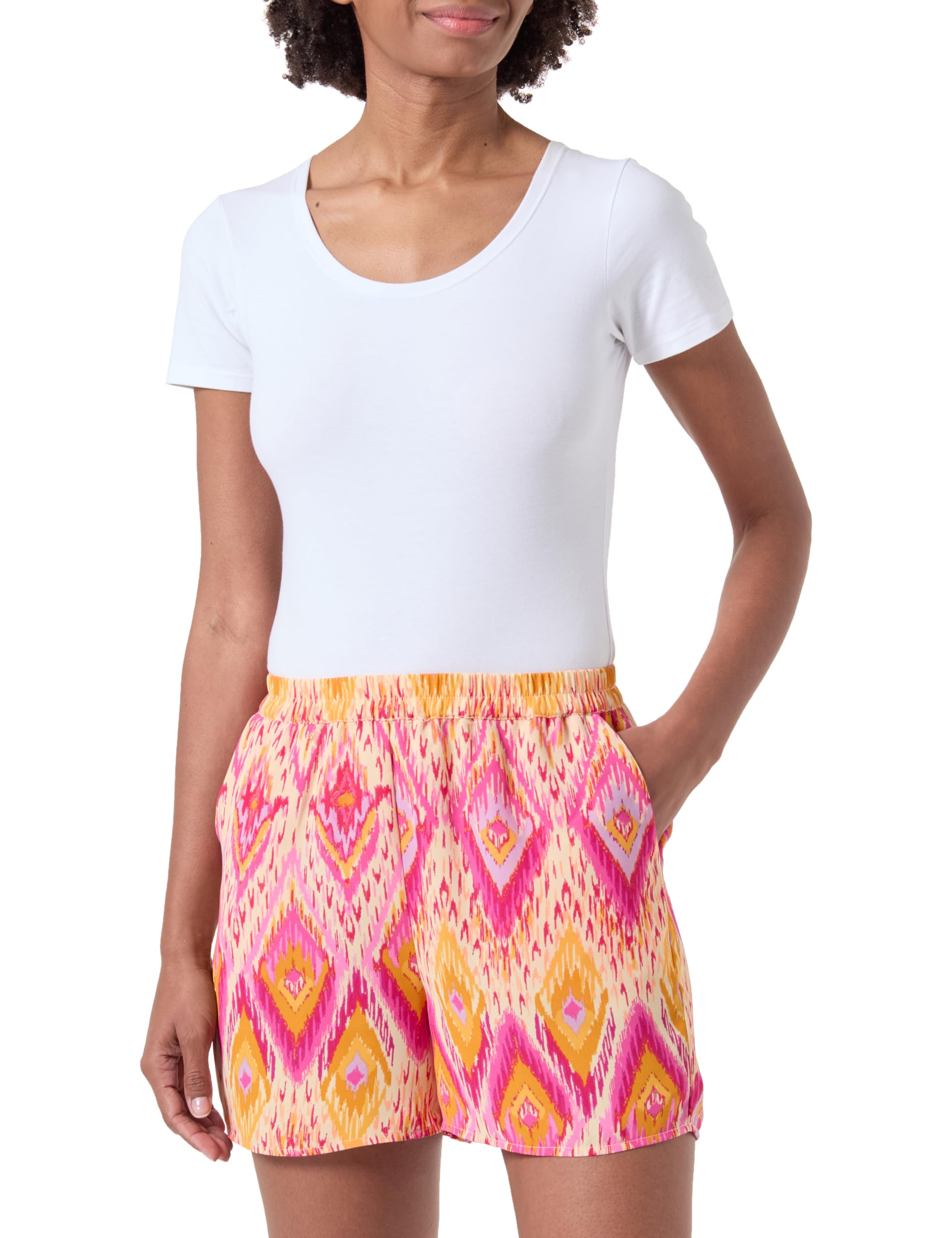 ONLY Women's Onlalmina Life Shorts Noos Ptm, Pink, UK 8