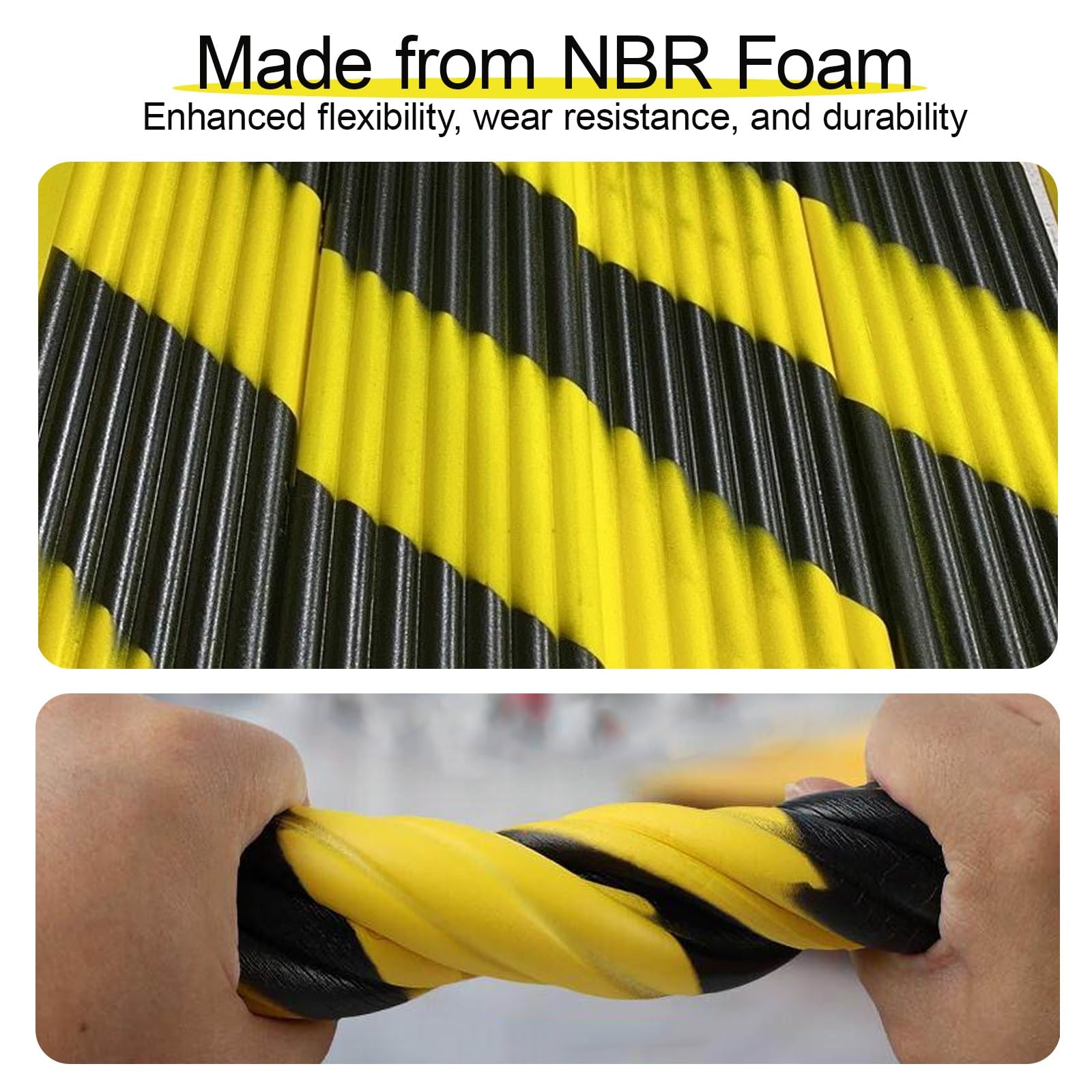 Protectores de esquina de borde de pared, tiras industriales anticolisión, acolchado protector de espuma autoadhesivo para garaje, almacén, fábrica
