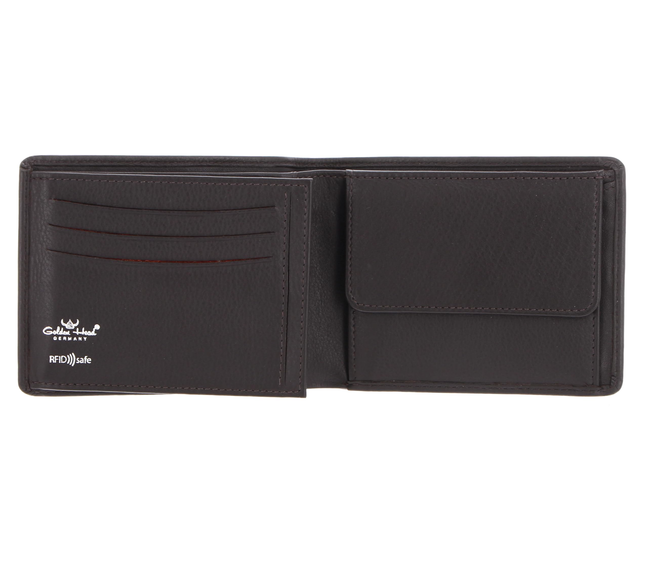 Golden Head Leder Geldbörse Dublin RFID Protect Scheintasche 1126 Braun Dunkelbraun