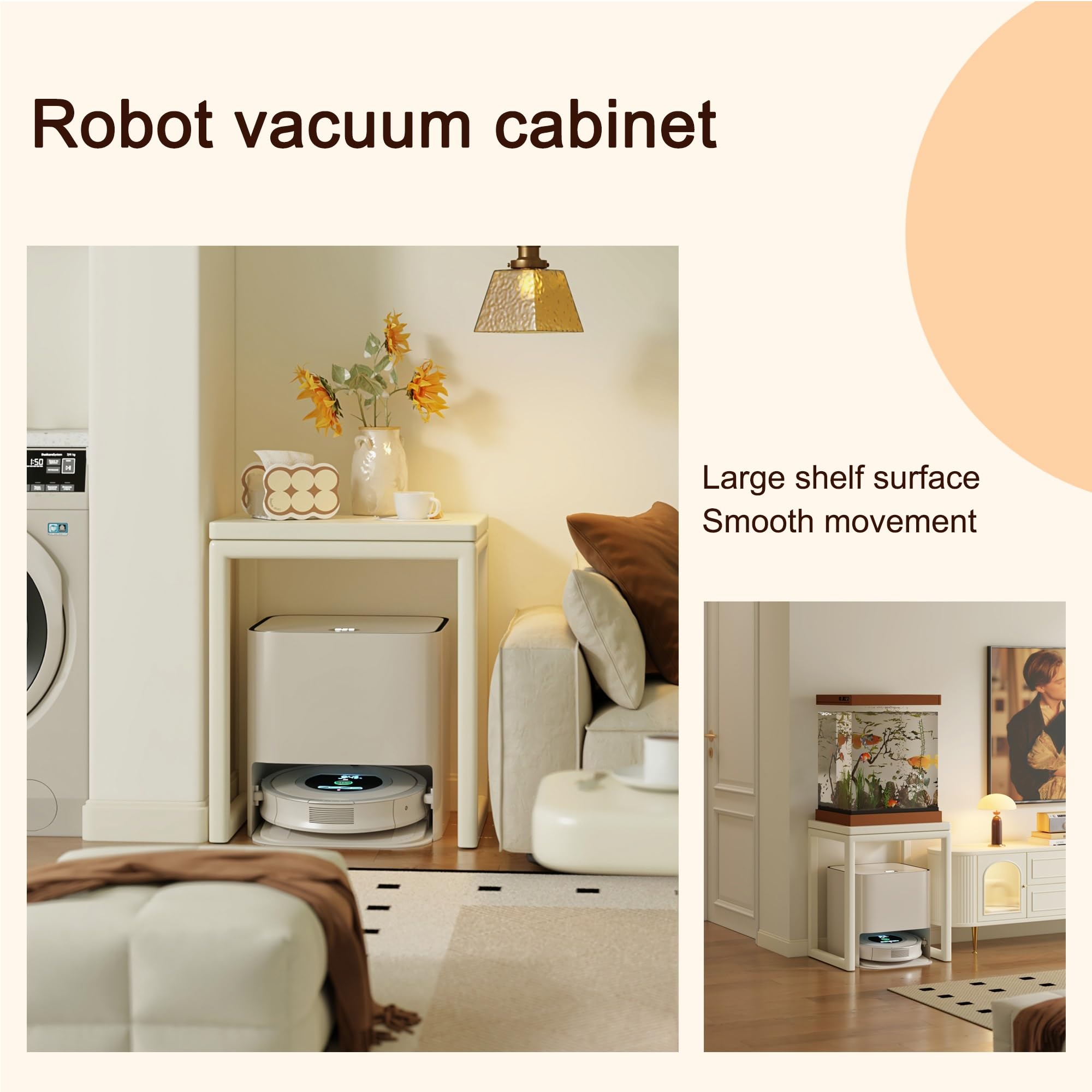 Estante de almacenamiento al vacío con ruedas, moderno estante de almacenamiento abierto, mesa auxiliar pequeña para baño, sala de estar, oficina en casa, cocina