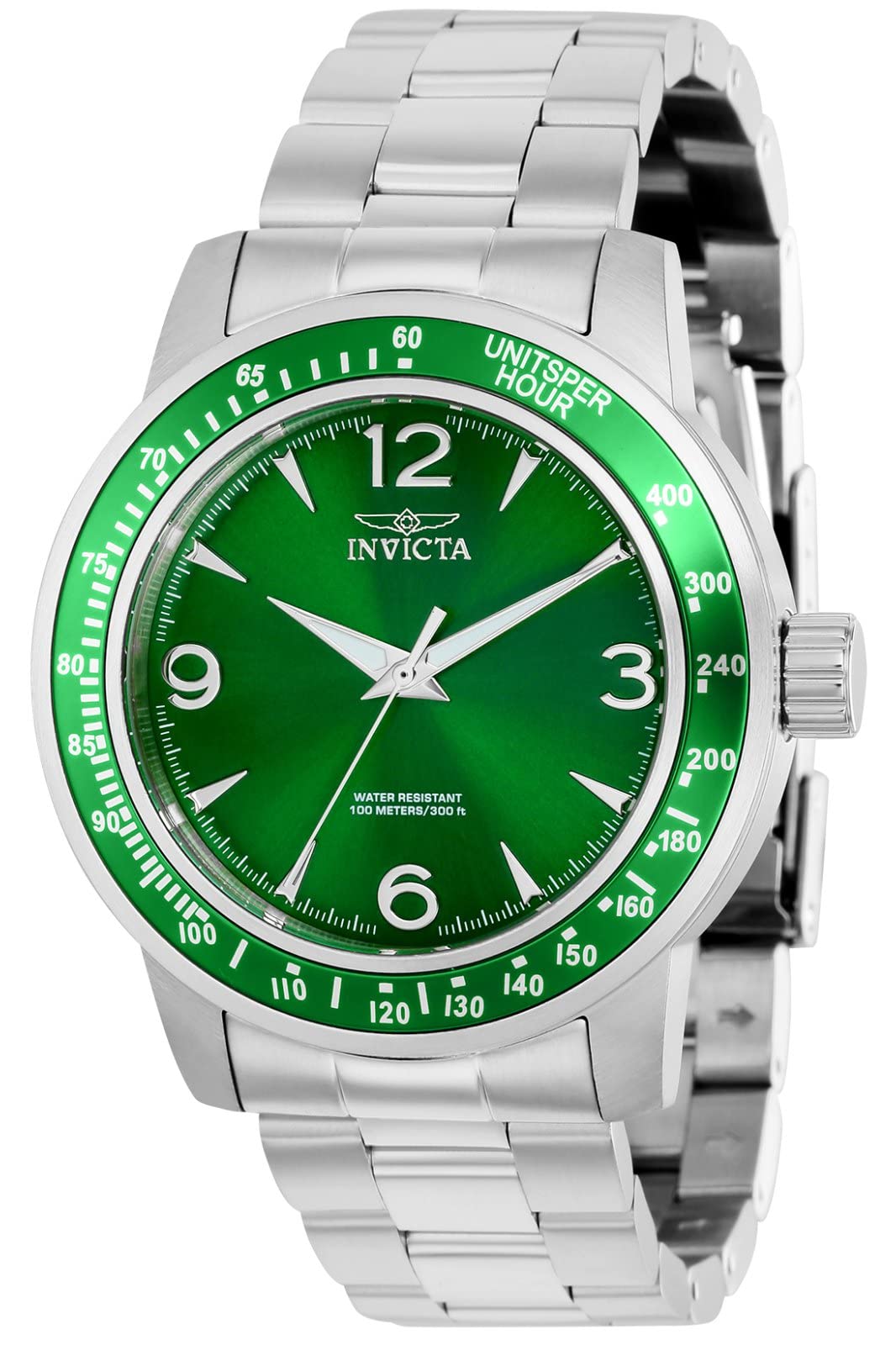 InvictaSpecialty Quartz Green Dial Men's Watch 38527, Quartz Movement