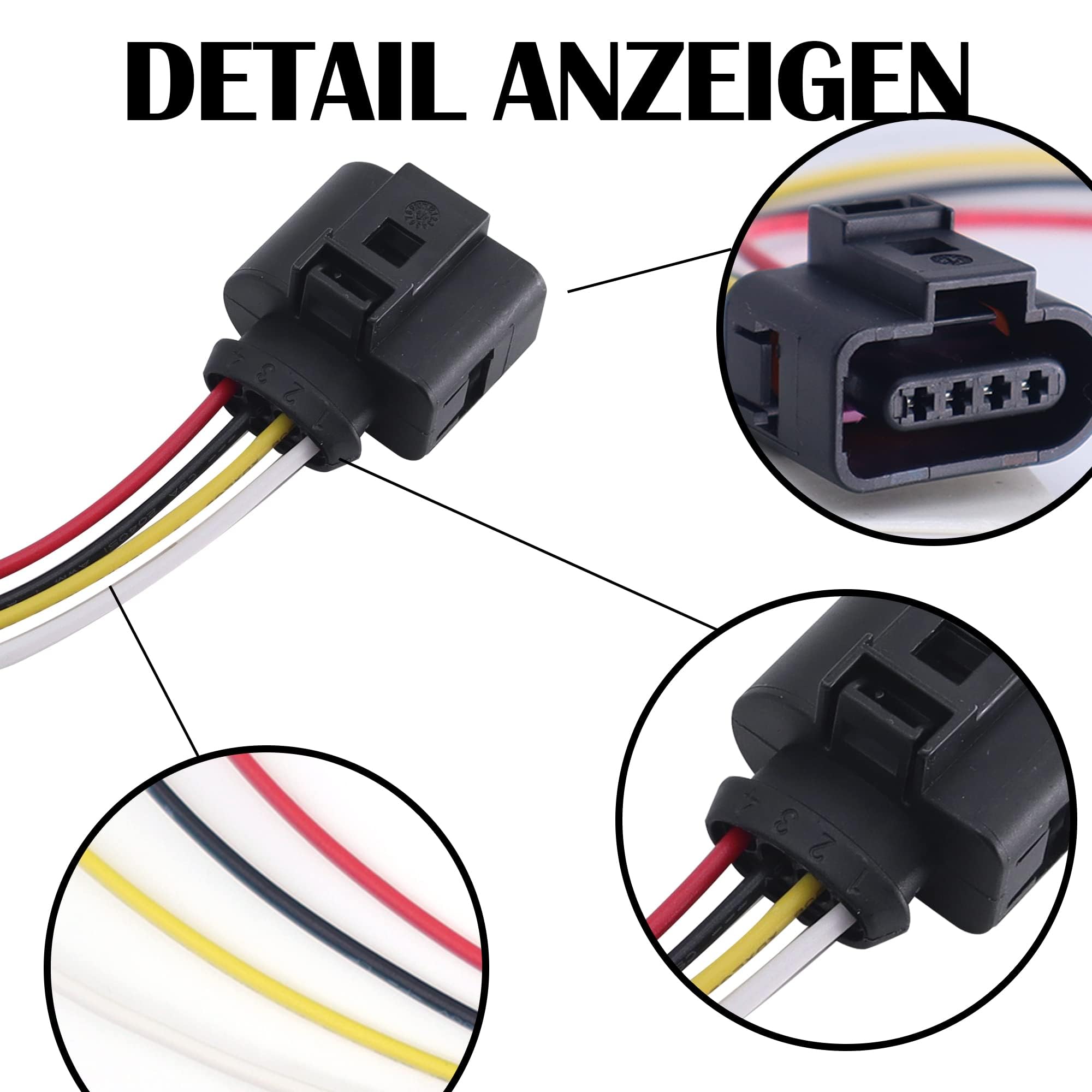 Cavo di ricambio a 4 pin compatibile sensori temperatura aria ossigeno 1J0973704