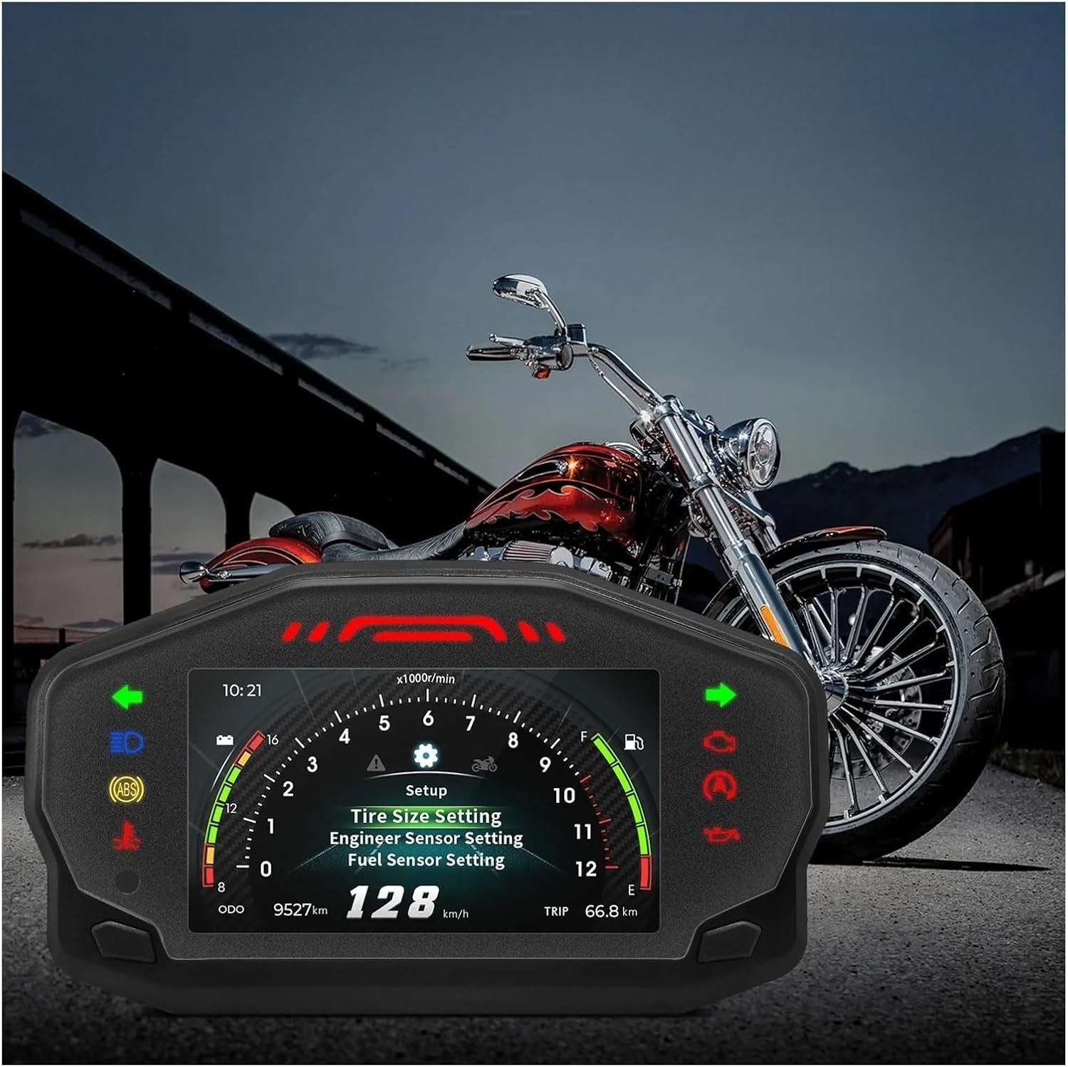Motorcycle Speedometer Gauge Tachometer for Motorcycle Digital Odometer for 2 4 Cylinders Moto Dashboard Gauge