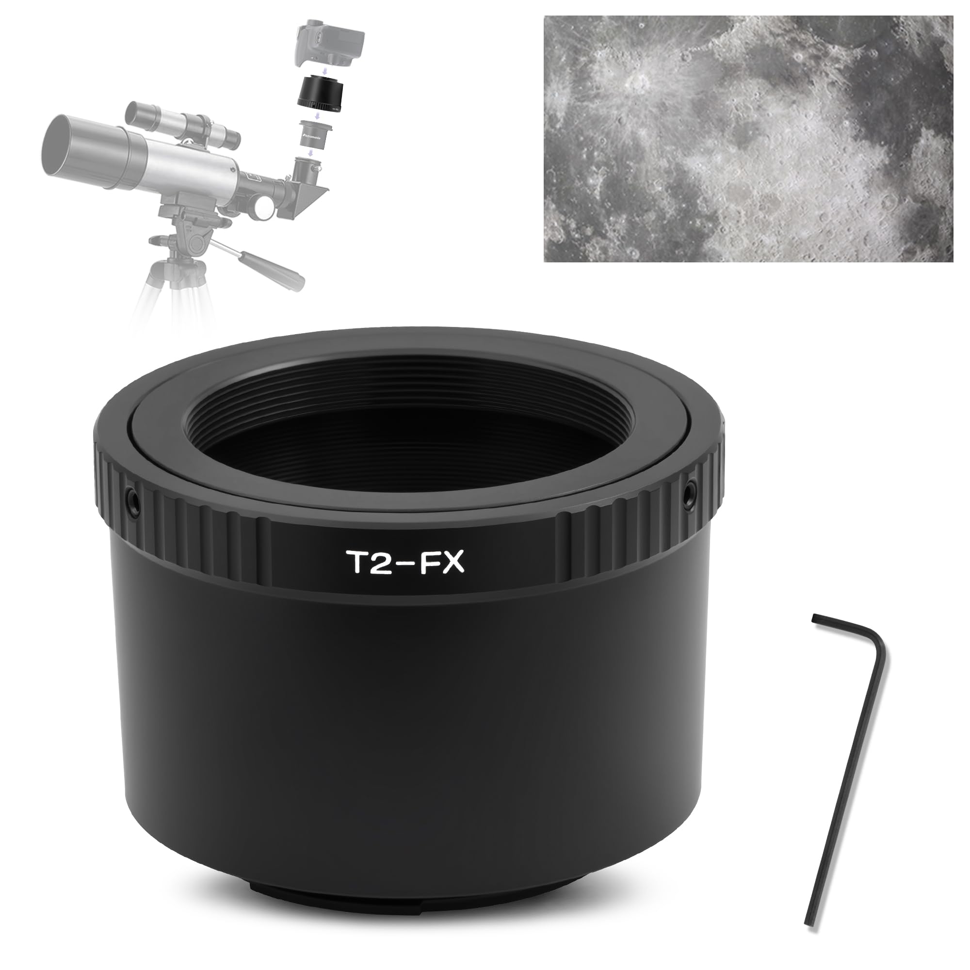 Astromania T T2 Lens to Fuji FX Mount Camera Adapter Universal Screw in for X-T1 X-A1 X-E2 X-M1 X-E1 X-PRO1-picture-31