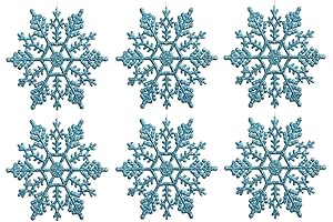 Turquoise Snowflake Ornaments: A Shimmering Touch for Your Christmas Decor