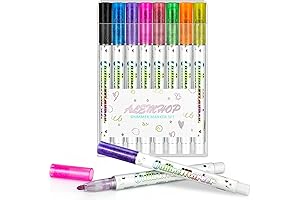 Enliven Your Creations with Shimmer Markers: Experience the Magic of Double-Line Glitter Pens