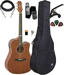 Violão Strinberg Sd200 Mogno Folk Aço Elétrico Kit Capa