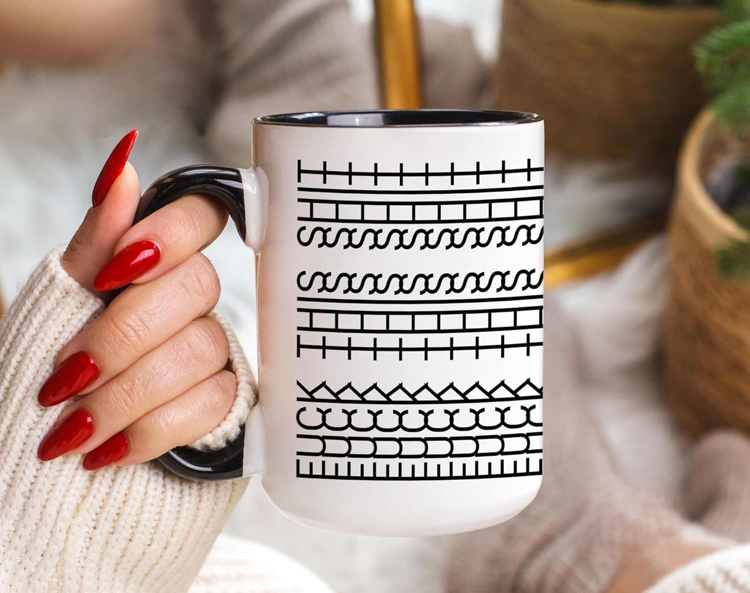 Hidden Message Coffee Mug - Double-Sided 'F This S' Ceramic Cup, 11 Oz, Funny Gift For Friends & Coworkers - View #4