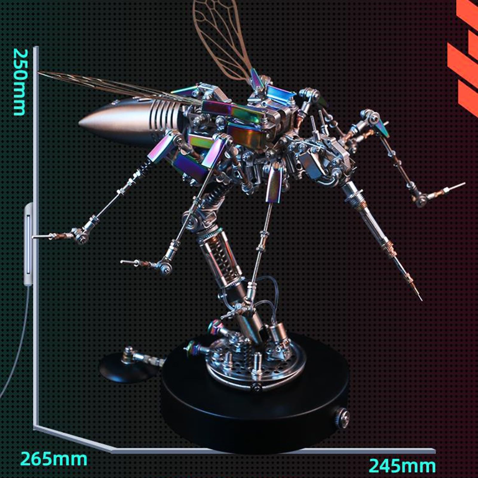3D-Metallpuzzle Für Erwachsene, Moskito-Insekten-Metallmodell-Set, 3D-Metallpuzzle, Mechanische Insekten-Bausteine, Jugendliche Und Männer