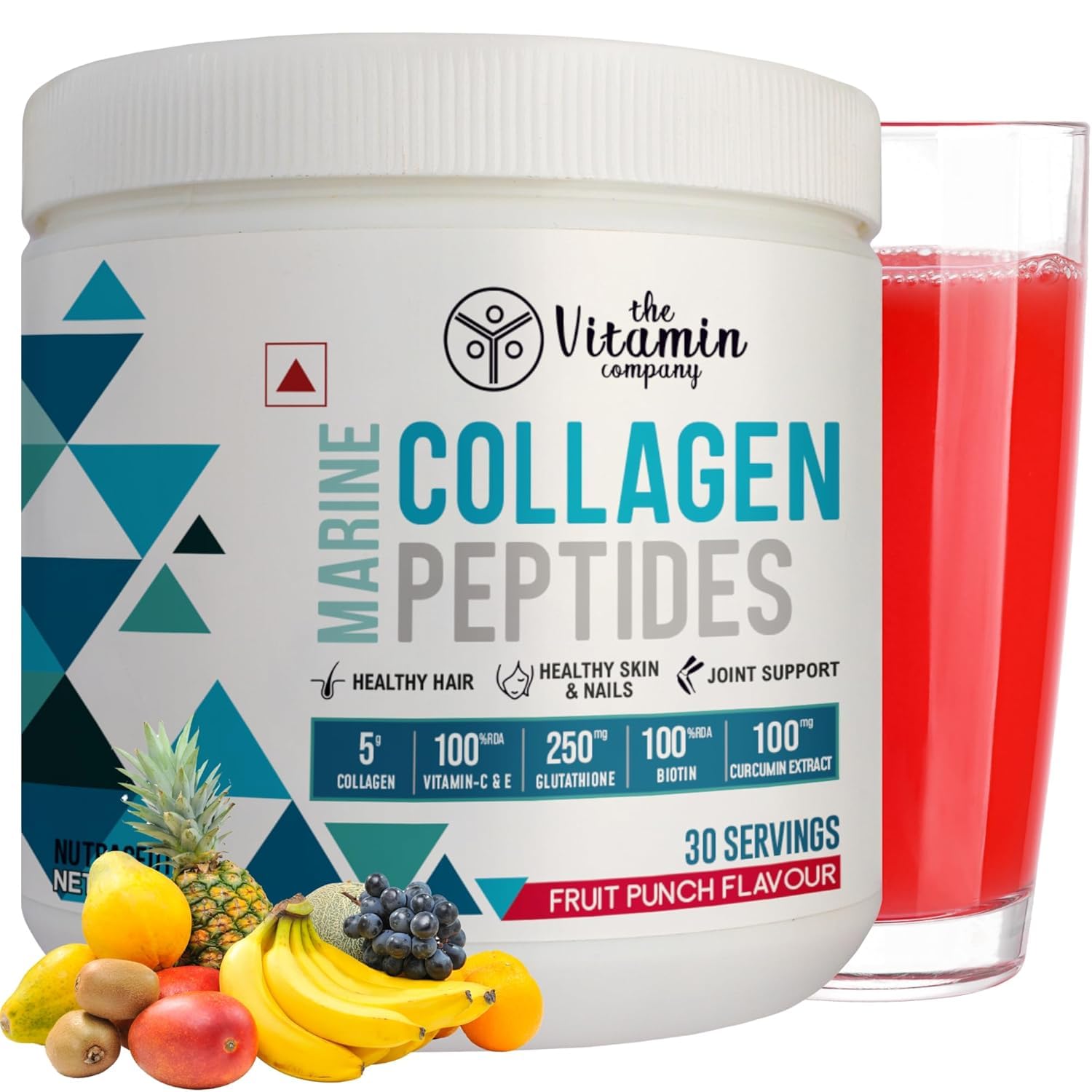 Marine Collagen Powder with Glutathione, Biotin, Vitamin C & E, 250g - Peptides for Better Skin, Hair, Nails Bone & Joint Support for Women and Men, 1 count, 30 servings-image-47