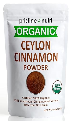 Miniatura 3 de Bayas de saúco orgánicas secas (2 libras) y canela de Ceilán orgánica en polvo (8 onzas)  100% orgánico  Uso en tés, jarabes  1 paquete de cada uno