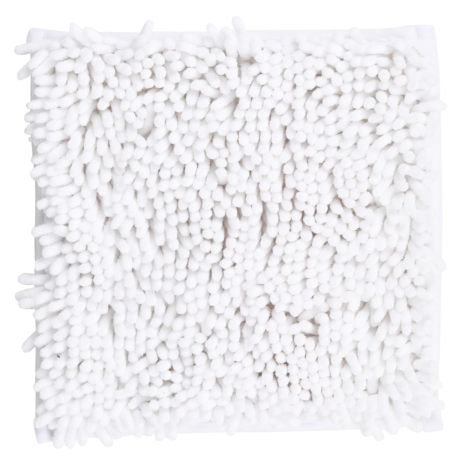 Locker Rug School Rugs Carpet Chenille 100% Microfiber Locker Carpet with Non Skid Backing Locker Decorations (White, 10 * 10)