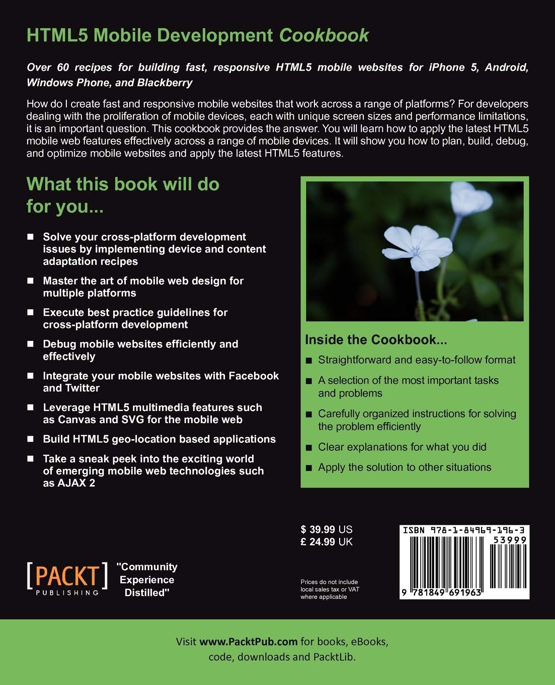 HTML5 Mobile Development Cookbook