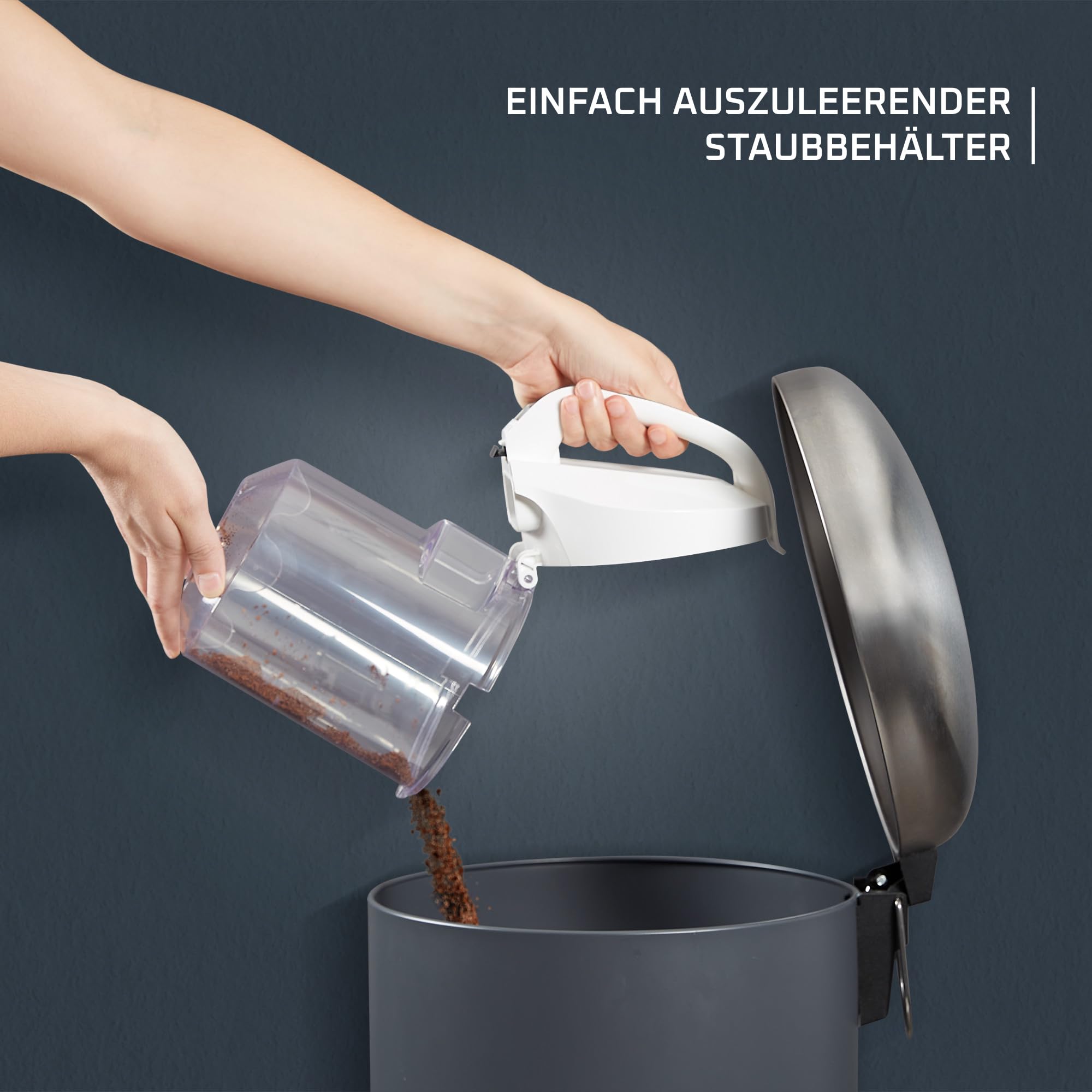 Rowenta Swift Power Cyclonic Bodenstaubsauger – 900 W starke Saugleistung, kompakt und leicht, 1,2 l Staubbehälter, 77 dB leise, 7,6 m Aktionsradius, beutelloser Staubsauger für Hart- und Teppichböden