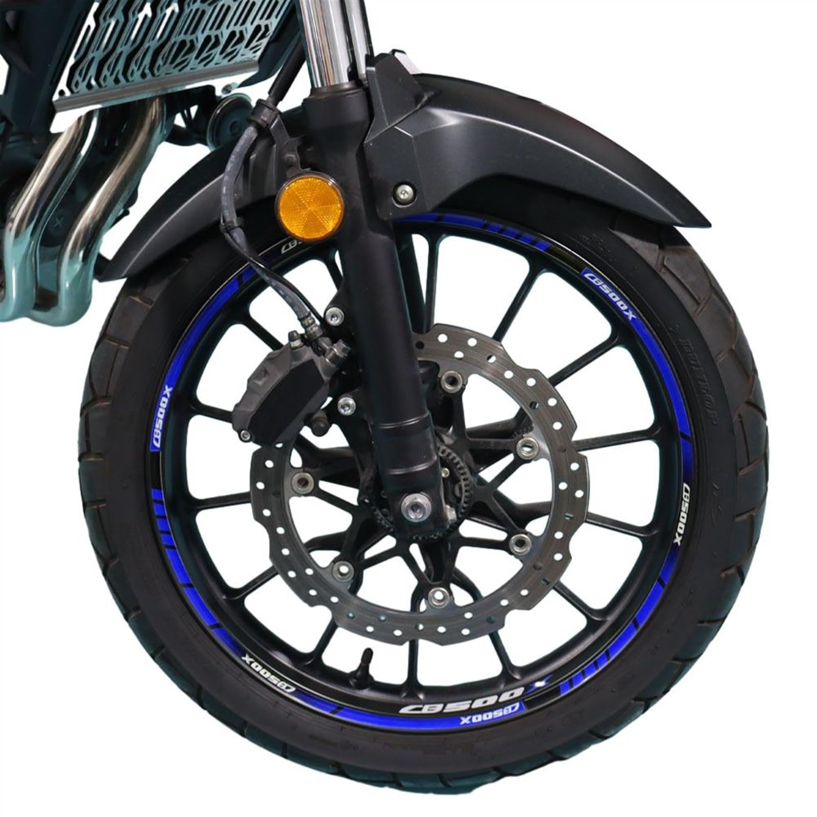 Frynuzb A2 Applique For Cb500x Cb 500X Cb500 X Full Set Decorative Motorcycle Wheel Stickers Reflective Motor Bike Waterproof Rim Decals(A2)