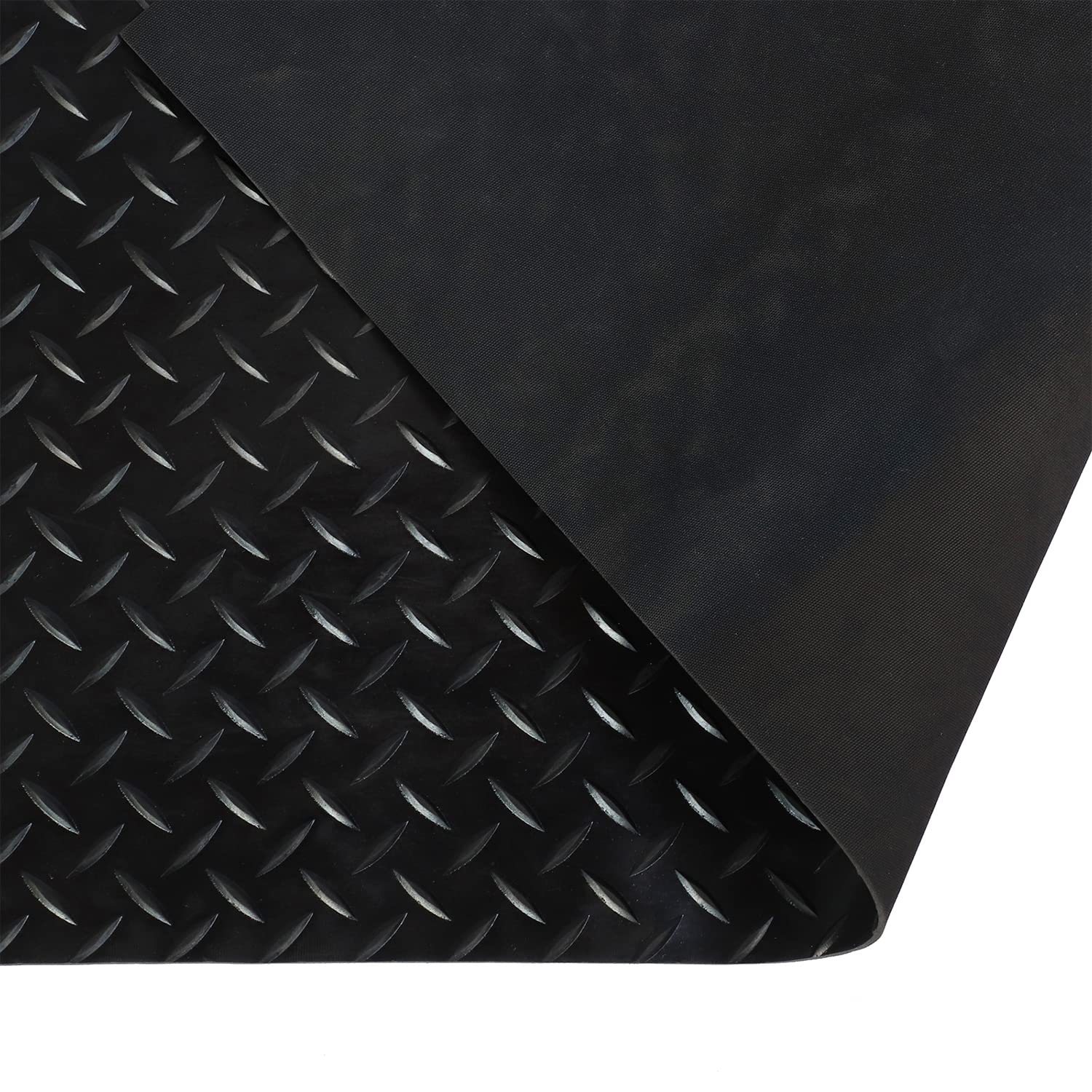 Nisorpa Gummimatten 300 x 150cm Gummimatte Meterware 3mm Dicke Gummiläufer Bodenmatte Schutzmatte Antirutschmatte Bodenschutzmatte Gummi Matte für Keller, Werkstatt, Garage