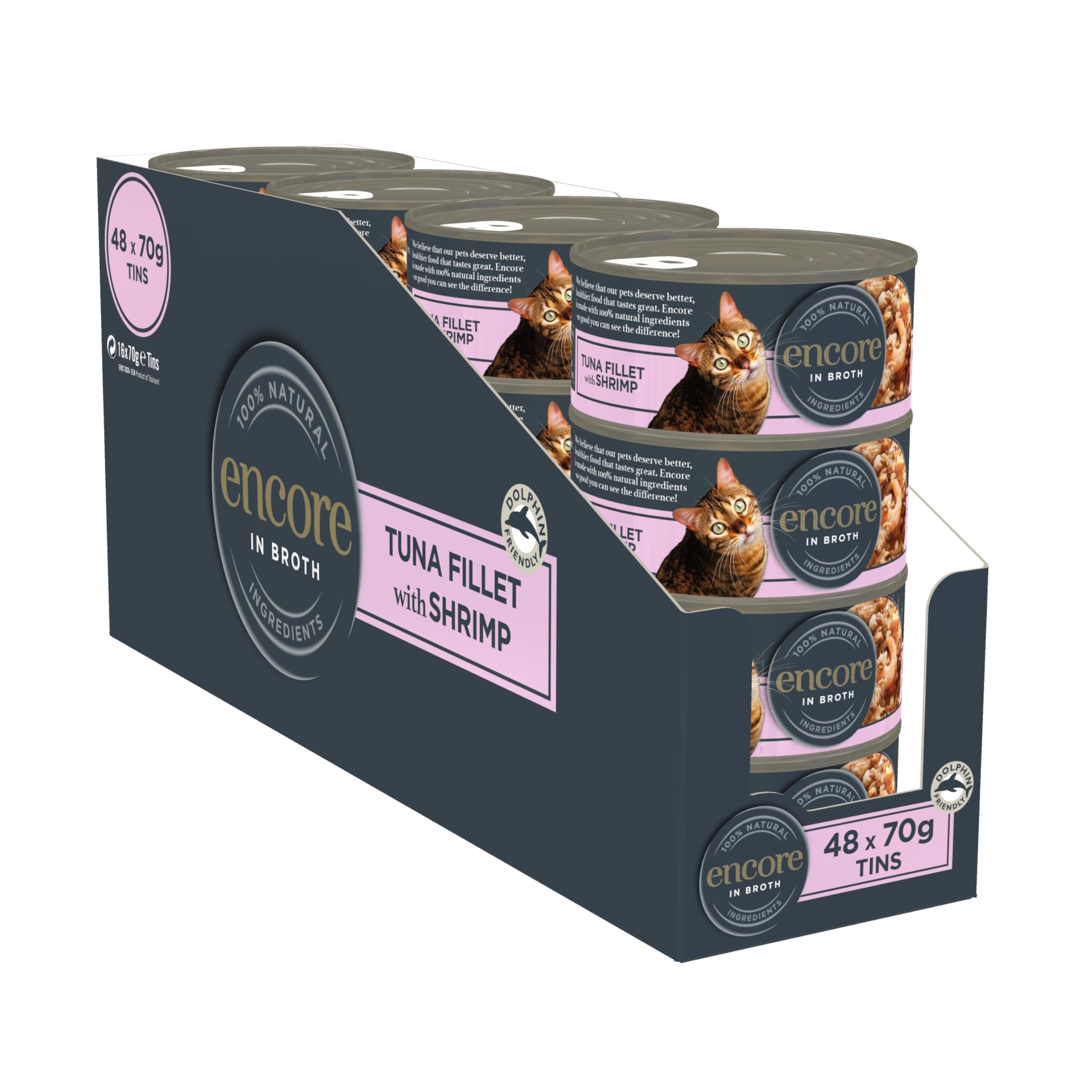 Cat Food Tuna and Shrimp (Pack of 16 * 70g tins)