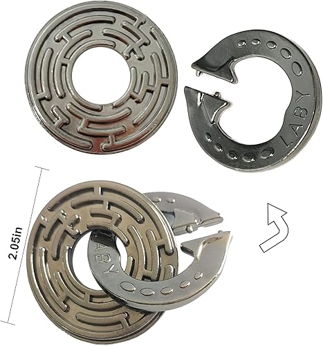 Miniatura 3 de Juego de rompecabezas de metal de 3 piezas, rompecabezas de metal entrelazado, rompecabezas mágico vintage, prueba de lógica, desenredo, juguete