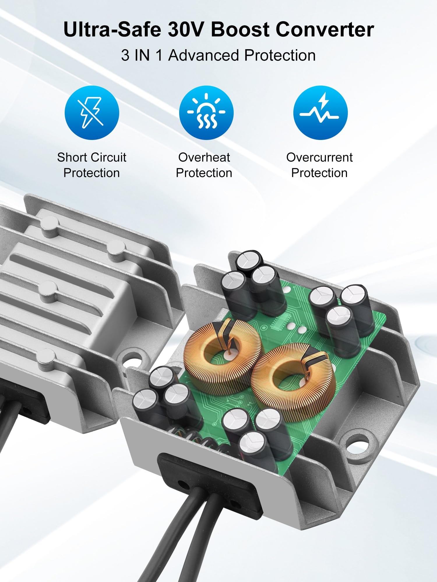 Starlink Mini adapter samochodowy z konwerterem Step Up, wodoodporna zapalniczka Starlink, 10 V-28 V na 30 V, konwerter step-up, kabel zasilający do Starlink Mini