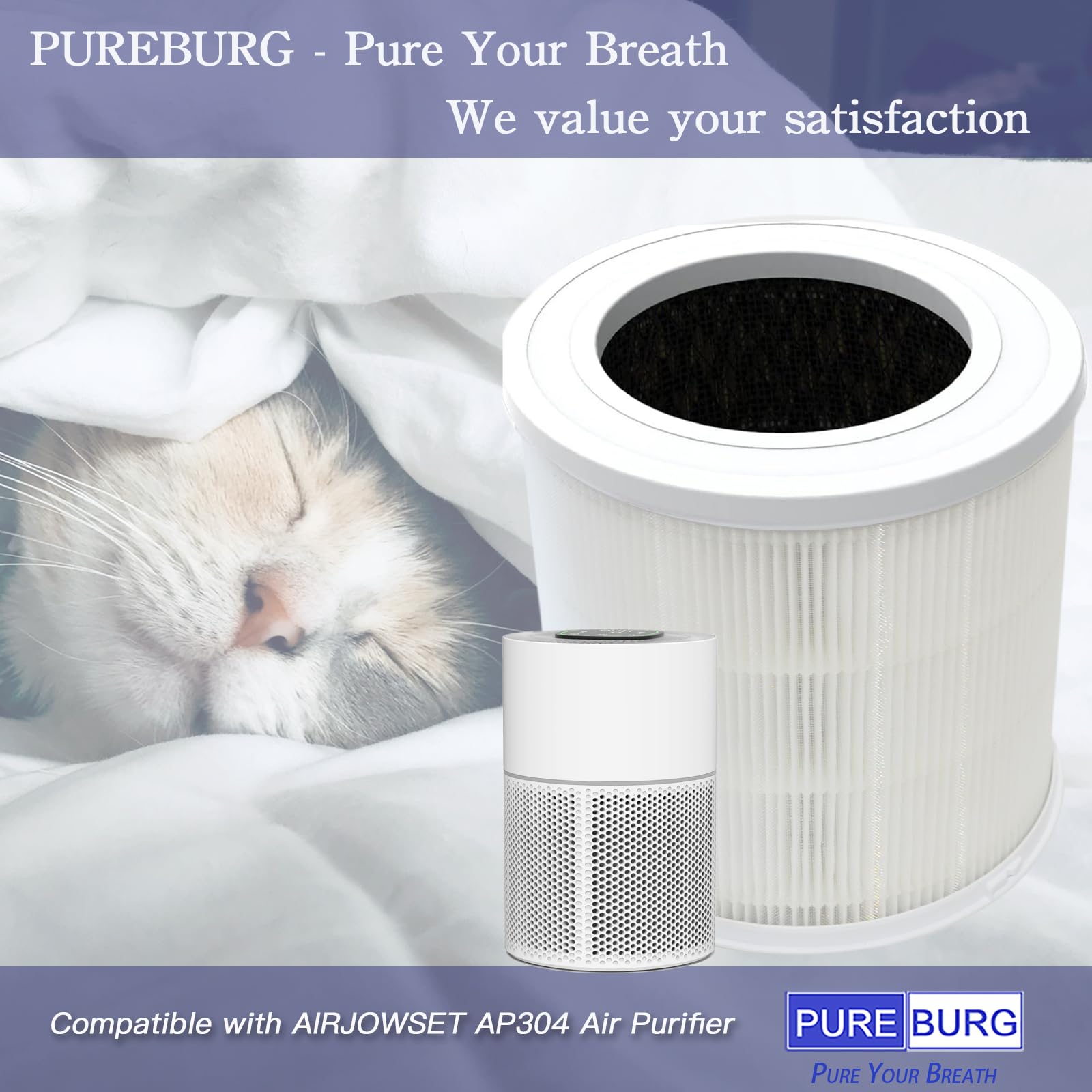 Replacement Filters Compatible With HIMOX H04 Air Purifier 2