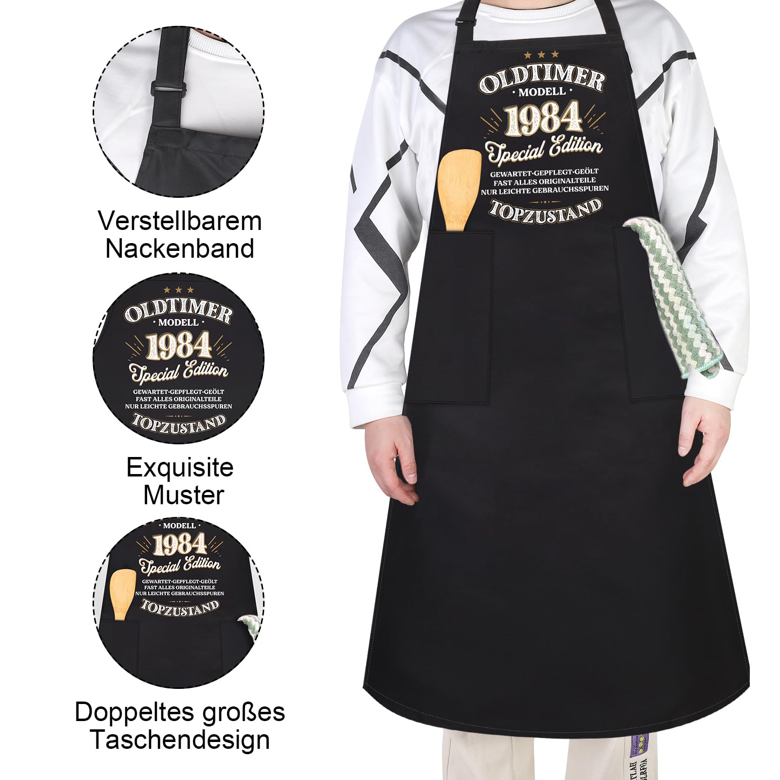 Lustige Grillschürze Für Männer - Witziges Geburtstagsgeschenk Zum 60.