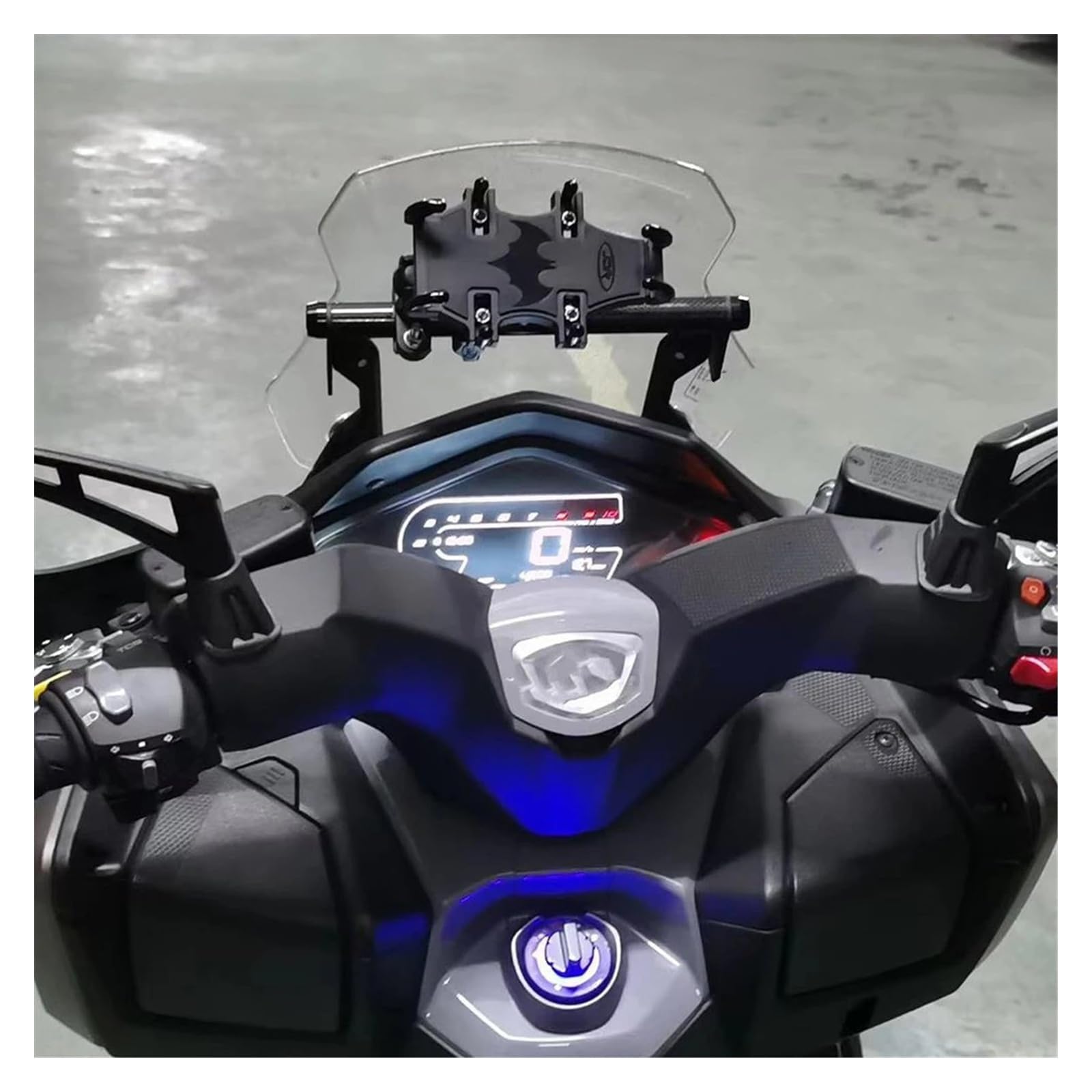 GPS Navegación Soporte para KYMCO para DTX125 para Kymco para 125DTX para DTX 125 Soporte Navegación Motocicleta Soporte para Teléfono Móvil UBS Soporte Fibra Carbono Motocicleta GPS Soporte