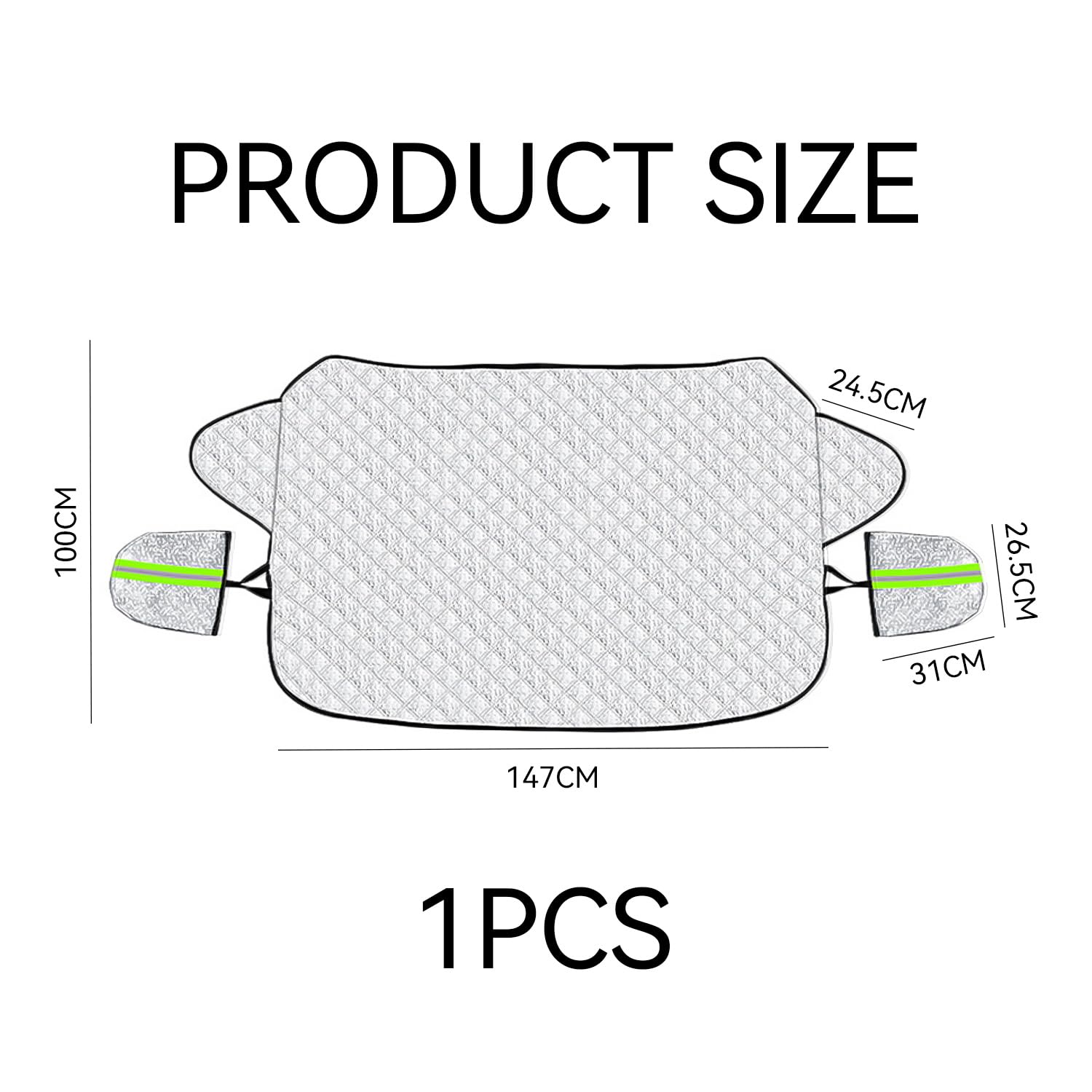 Maglia da Neve Parabrezza Protezione Magnetica Antigelo Parasole Accessori