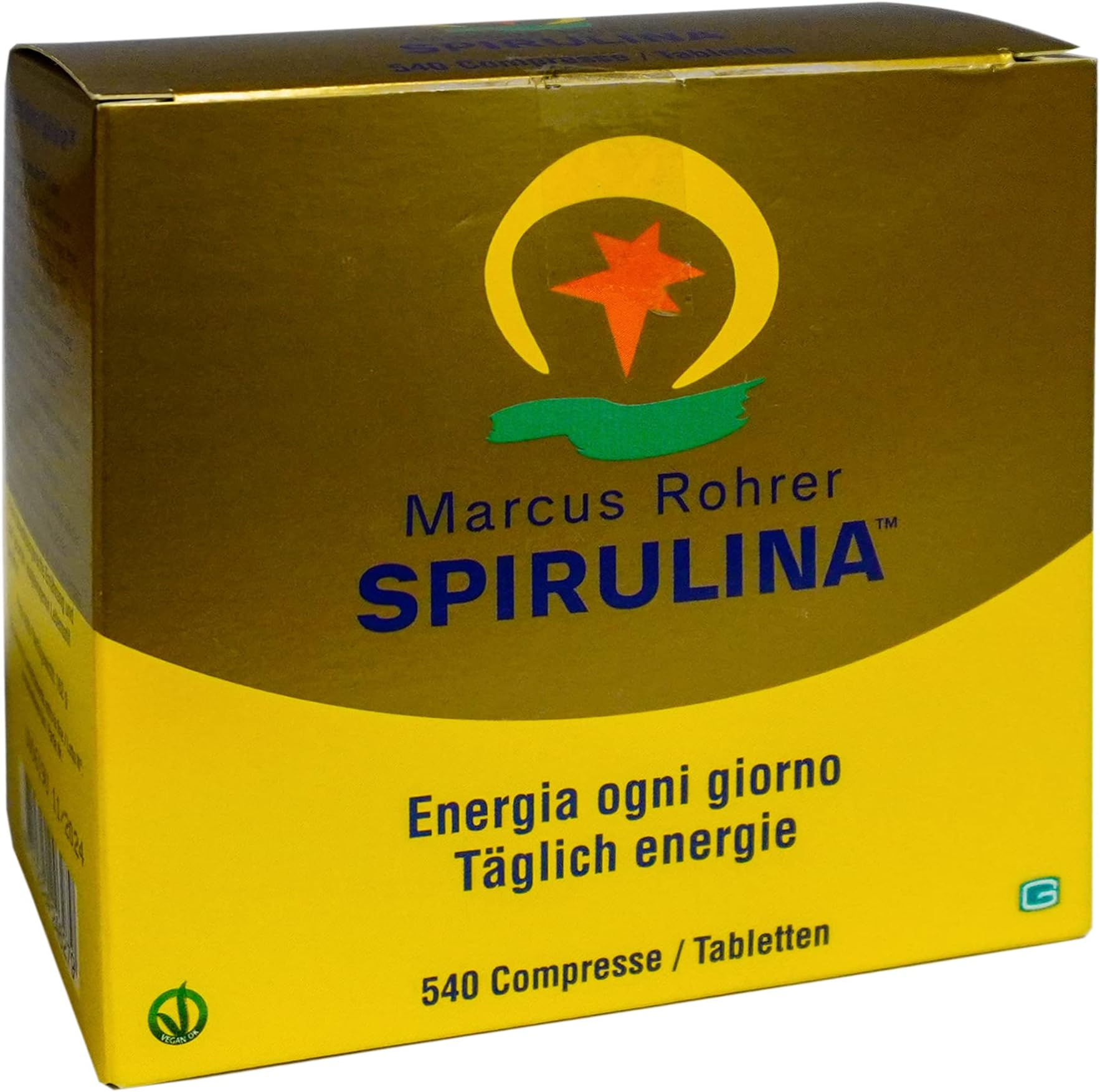 Marcus Rohrer Spirulina recharge 540 comprimes