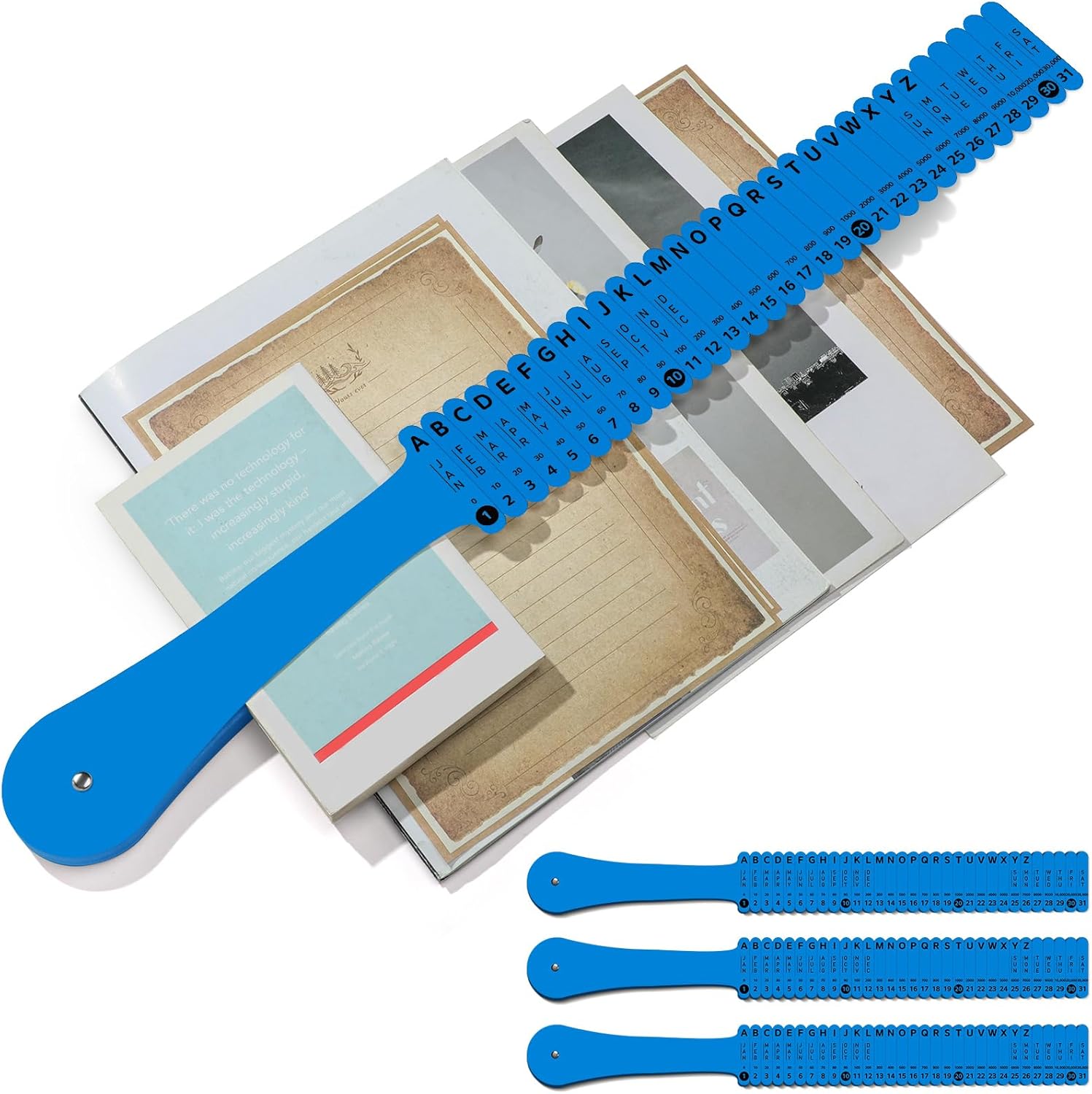 PerKoop Plastic All Purpose Document Sorter Alphabetical File Organizer