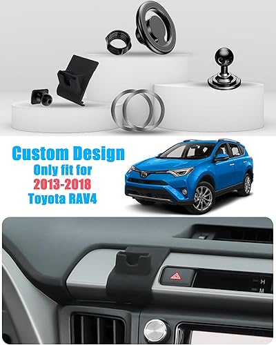 Miniatura 3 de Soporte de teléfono para automóvil Magsafe, soporte ajustable para ventilación de aire, soporte de tablero de cunas automáticas para Toyota RAV4