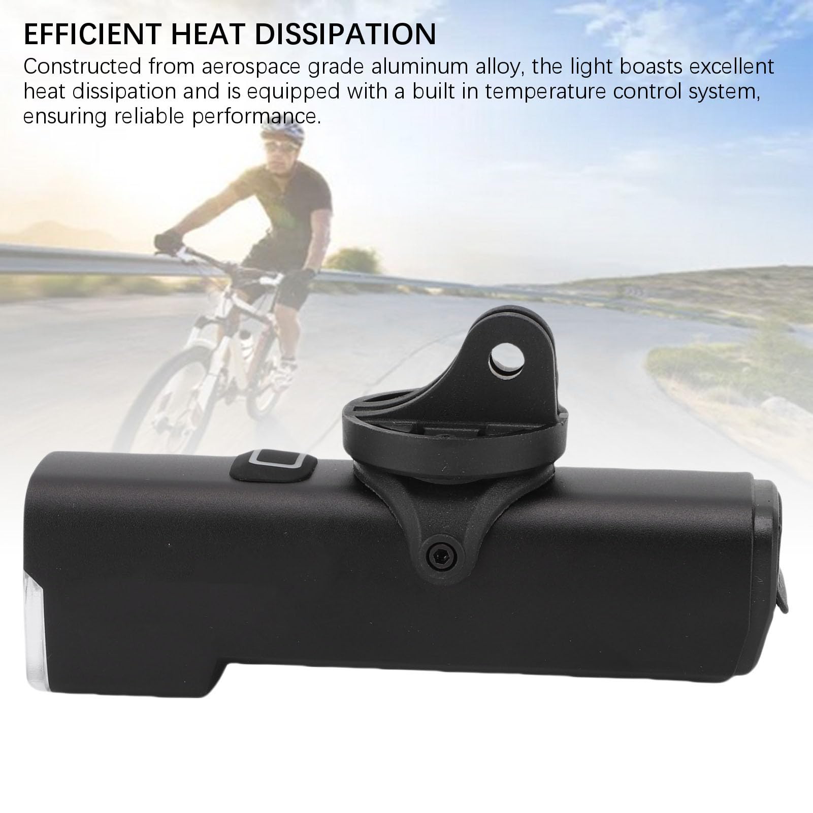CHICIRIS 1200 Lumen Ad Alta luminosità Bike Light con Batteria da 4800 MAh, Faro Bici in Lega in Lega di Alluminio a Doppia Fascia per la Guida Notturna e il Ciclismo su Strada di Montagna, Potente