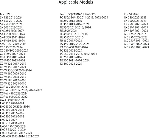 Miniatura 8 de Palanca de embrague hidráulica para motocicleta Cilindro maestro hidráulico Palanca de embrague para EXC SXF XCF XC SX FC FE TC EX MC 54802031000