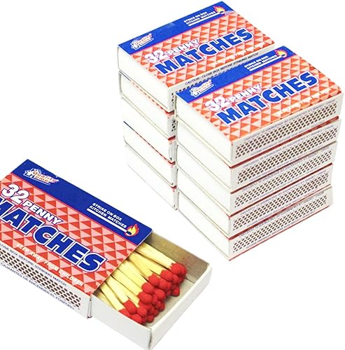 10 paquetes de 32 unidades Strike on Box Kitchen Camping Fire Starter Encendedor