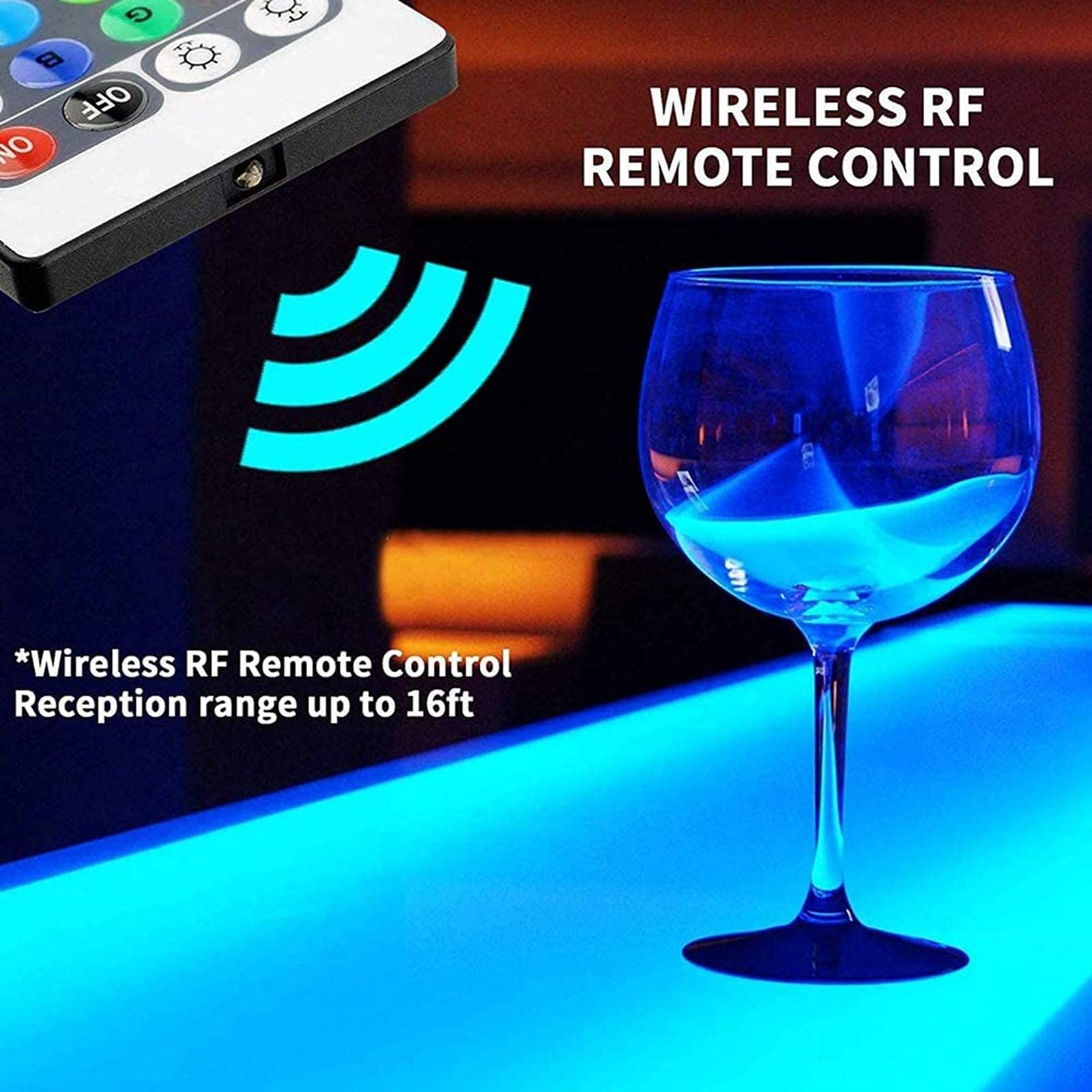 Amazon｜LED照明付き酒ボトルディスプレイ照明付きボトル棚2段、ホーム 
