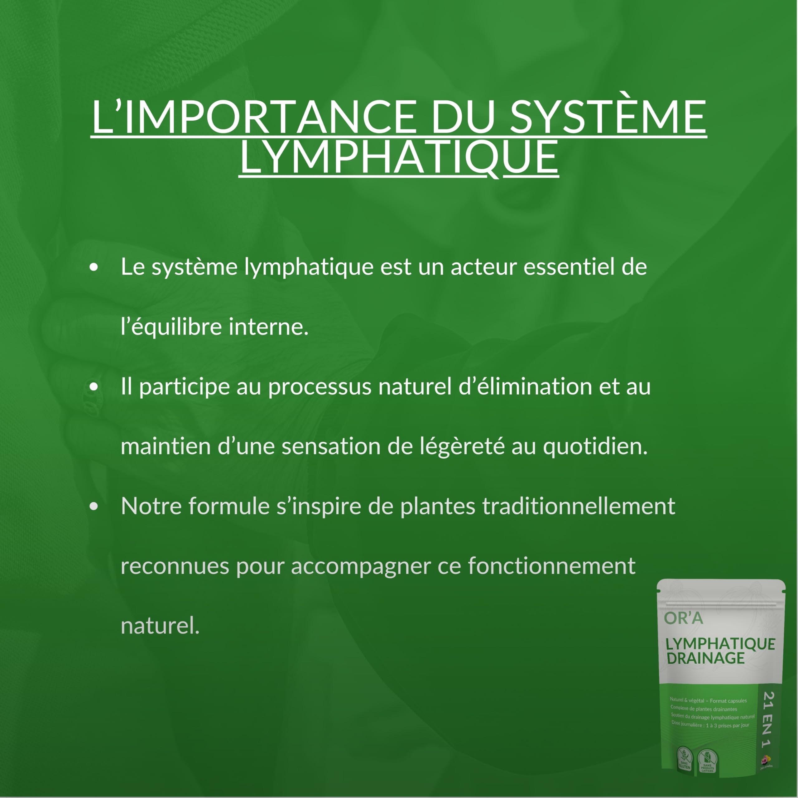 Drainage lymphatique-Lymphatic Drainage Jambes & Corps Complet-Naturel-Premium-Capsules - 5