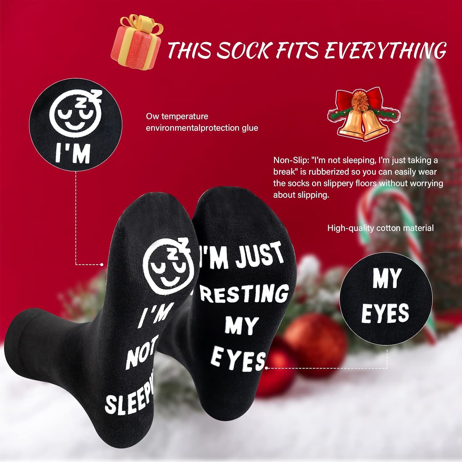 ModernStyle Christmas Gifts for Dad Men Husband Grandpa Him Stocking Stuffers for Men Dad Gifts from Daughter Wife Funny Sock - Image 8