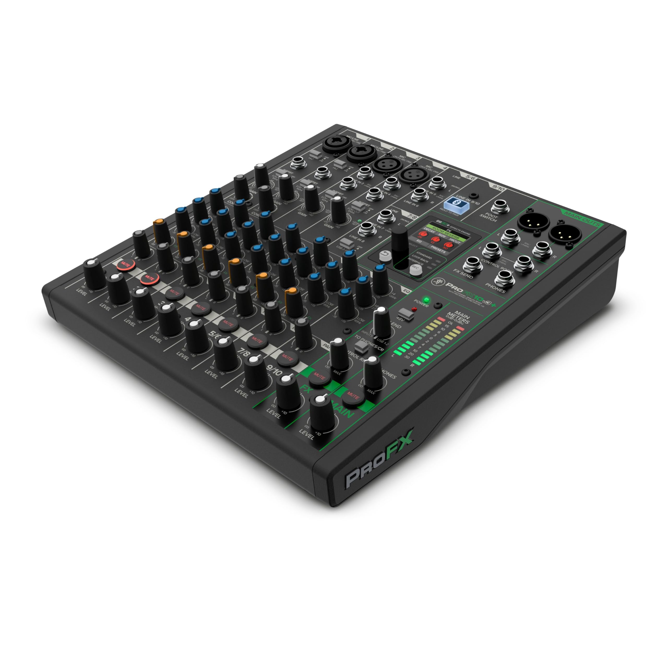 Mackie ProFX10v3+ 10-Kanal Analogmischpult mit USB und Bluetooth