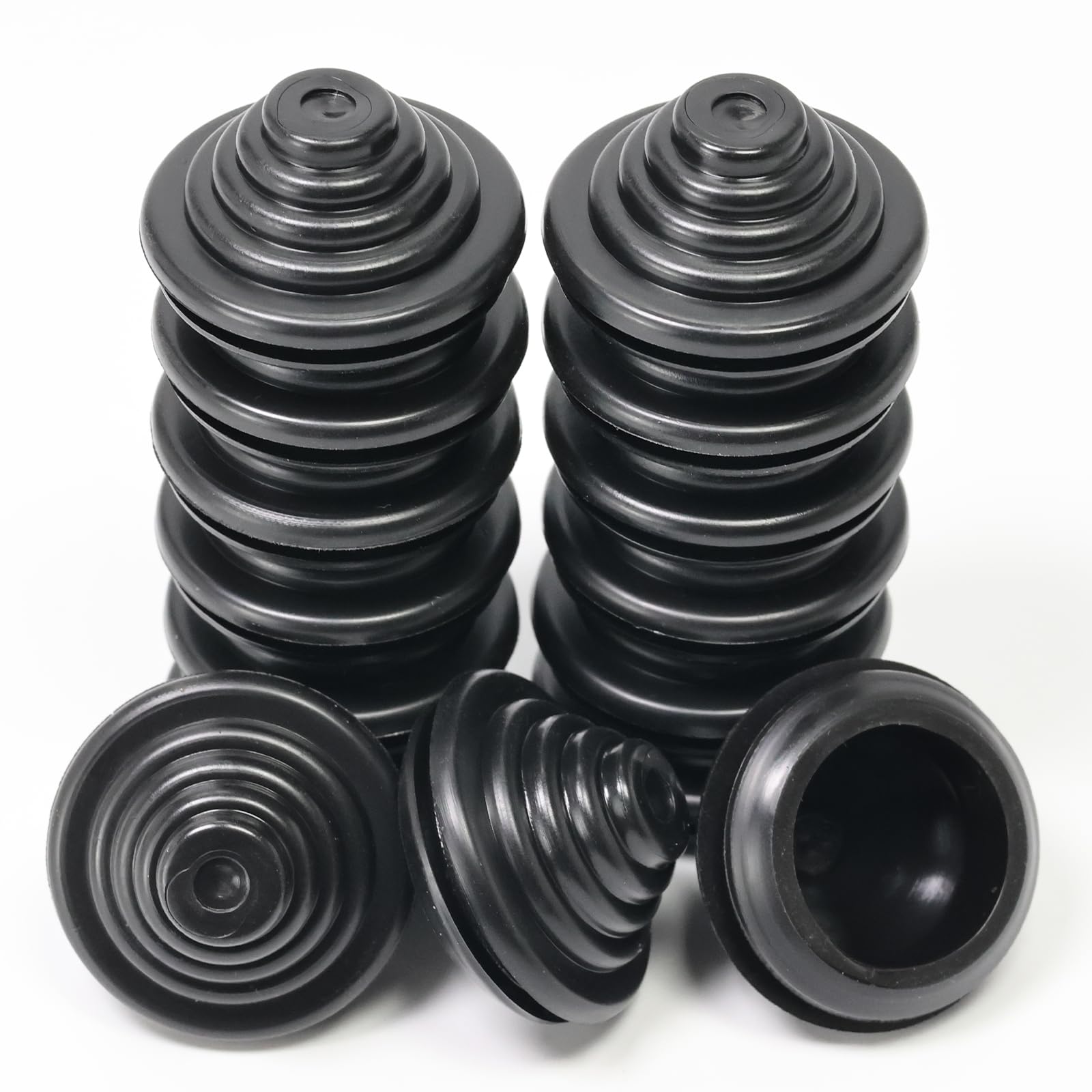 EASYEAH 1 in Rubber Grommets for Wiring, 13/16 in ID, Tower Shaped Grommet for Round Holes, Firewall Grommet Automotive, Wires Cables Protection for
