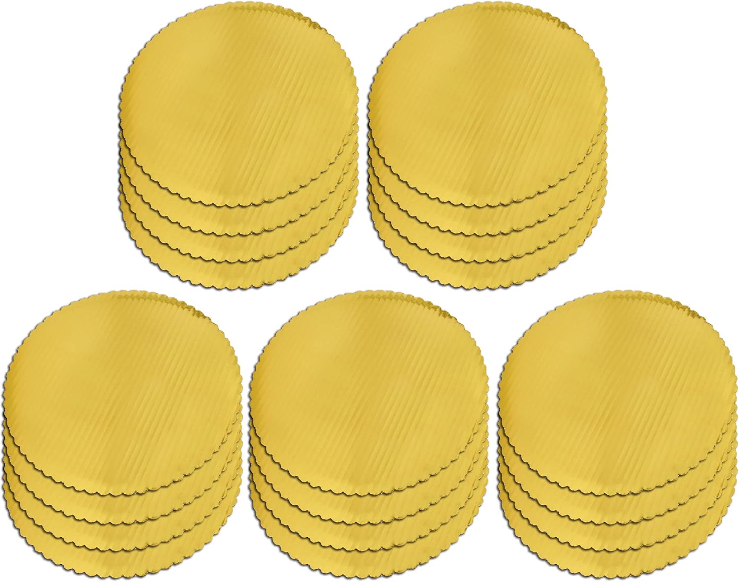 Spec101 Round Cake Boards Bulk 20pk 12 Inch Cake Drum Round Gold
