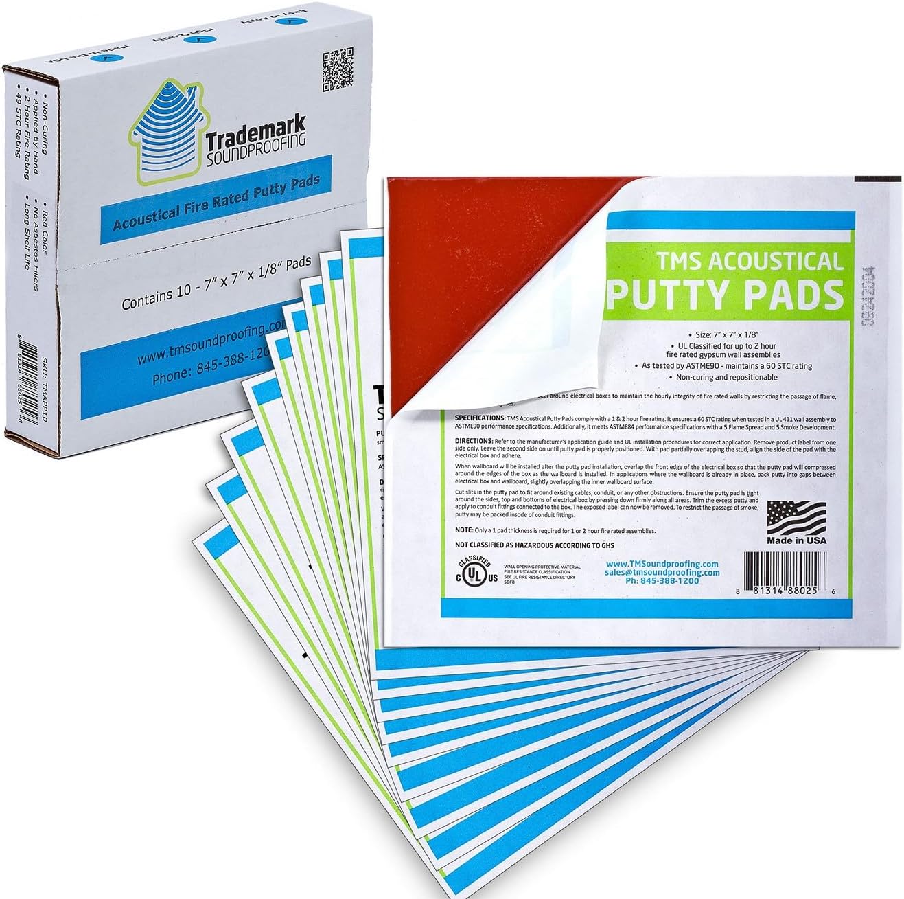 Acoustical Putty Pads Moldable Soundproofing Pad Fire Stop for